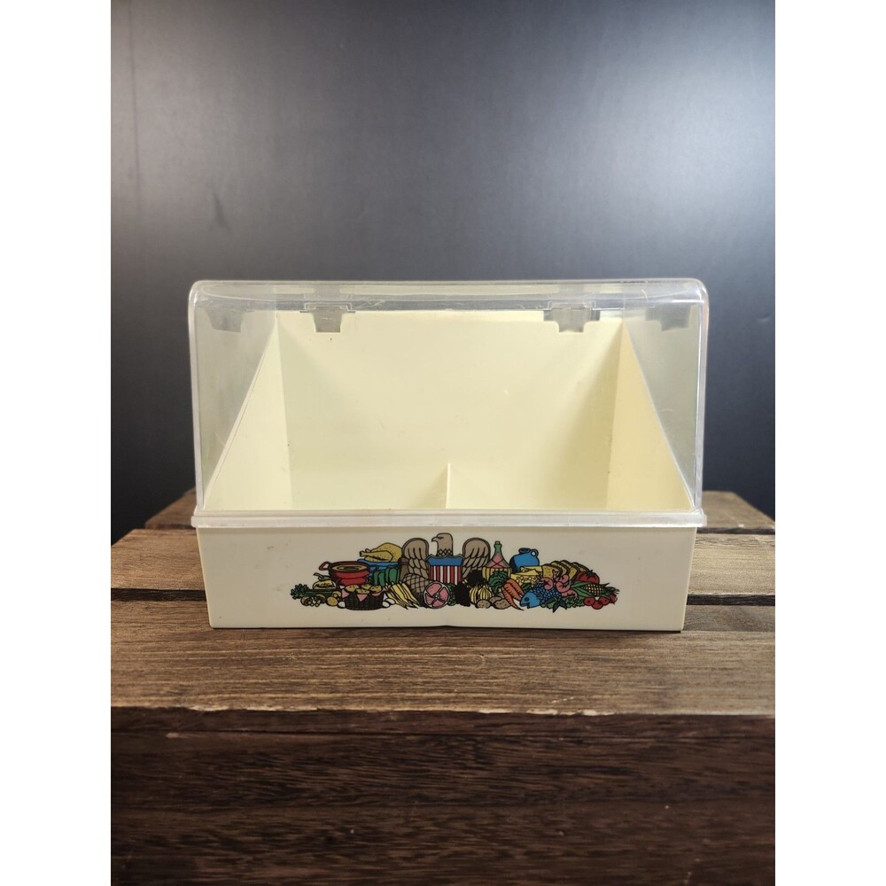 Vintage 1970’s McCall's Great American Recipe Card Box w/Cards Set No Index